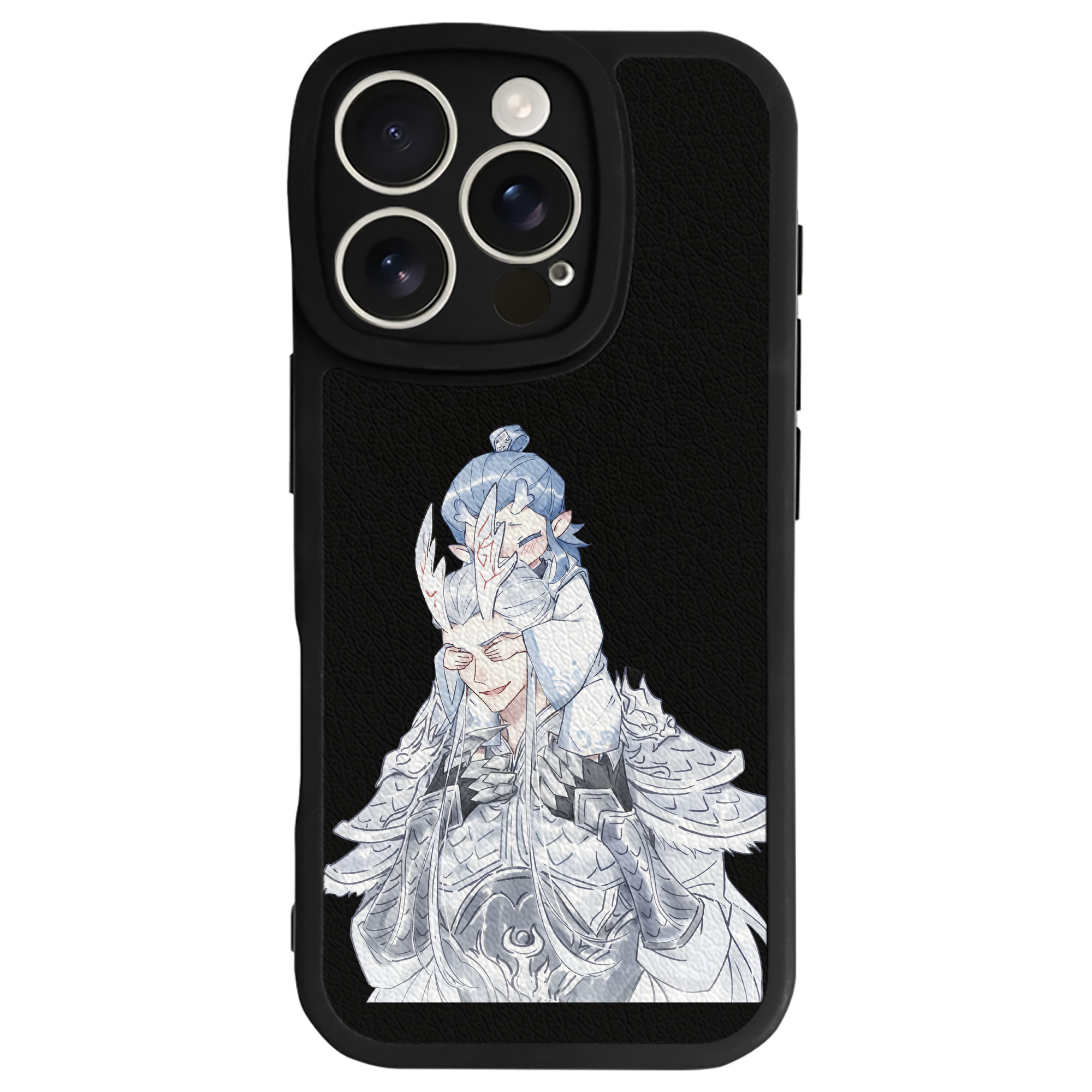 （画像用） Ne Zha 2 ナタ 魔童の大暴れ 【iPhone 16シリーズ対応】シリコンスマホケース（レザー調） 材質：シリコン